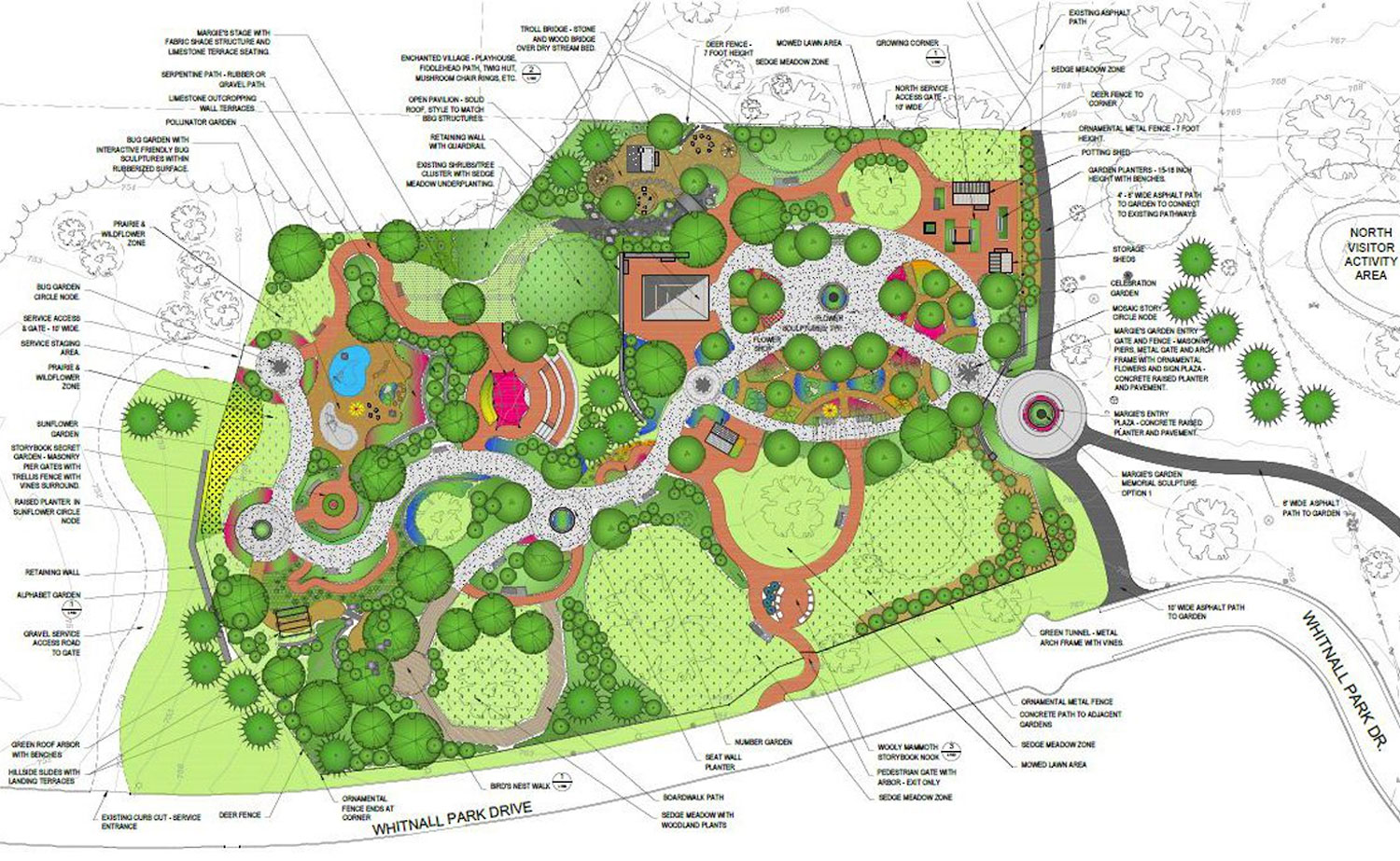 Margie's Garden Plan at Whitnall Park in Hales Corners, Wisconsin